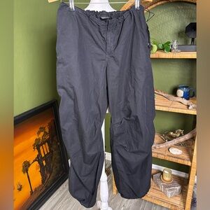 Urban Outfitters ietsfrans Drawstring Pocket Baggy Black Pants